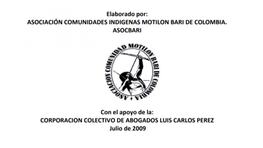 Informe de la situación de derechos humanos del pueblo indígena Barí, Norte de Santander